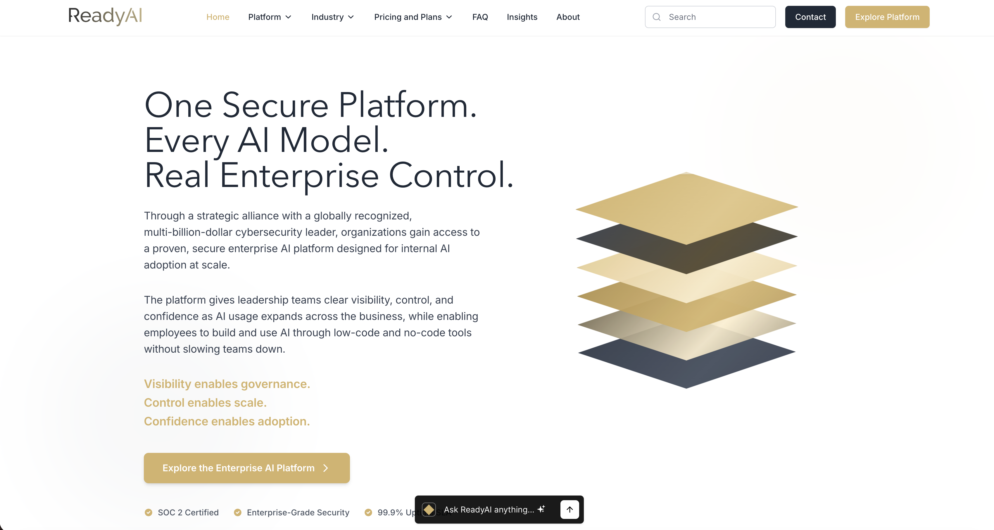 ReadyAI website screenshot